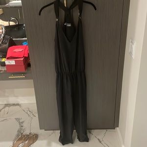 🖤Myne by Ashley Ann black Silk jumpsuit 🖤